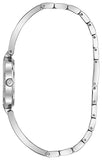 Bulova Crystal Black Mother of Pearl Dial Silver Steel Strap Watch for Women - 96L224