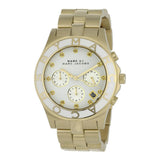 Buy Shop Marc Jacobs Blade Chronograph White Dial Gold Steel Strap Watch for Women - MBM3081 USA Online
