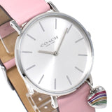 Buy Shop Coach Perry Mother of Pearl Pink Dial Pink Leather Strap Watch for Women - 14503244 USA Online