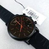 Buy Shop Emporio Armani Luigi Chronograph Black Dial Black Rubber Strap Watch For Men - AR11024 USA Online