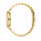 Buy Shop Michele Serein Silver Dial Gold Steel Strap Watch for Women - MWW21B000031 USA Online