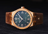 Maurice Lacroix Aikon Automatic Green Dial Brown Leather Strap Watch For Men - AI6008-BRZ0B-630-M