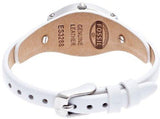 Buy Shop Fossil Molly White Dial White Leather Strap Watch for Women - ES3288 USA Online
