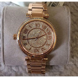 Buy Shop Michael Kors Skylar Rose Gold Dial Rose Gold Steel Strap Watch for Women - MK5868 USA Online