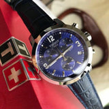 Buy Shop Tissot PRC 200 Chronograph Blue Dial Blue Leather Strap Watch For Men - T055.417.16.047.00 USA Online