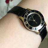 Buy Shop Marc Jacobs Blade Black Dial Black Leather Strap Watch for Women - MBM1159 USA Online