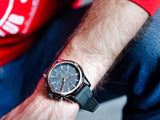 Buy Shop Tommy Hilfiger Mason Black Dial Black Rubber Strap Watch for Men - 1791792 USA Online
