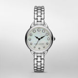 Buy Shop Marc Jacobs Betty Mother of Pearl White Dial Silver Steel Strap Watch for Women - MJ3510 USA Online