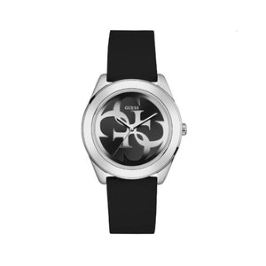 Buy Shop Guess G-Twist Quartz Black Dial Black Silicone Strap Watch For Men - W0911L8 USA Online