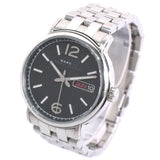 Buy Shop Marc Jacobs Fergus Black Dial Silver Steel Strap Watch for Men - MBM5075 USA Online