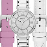 Buy Shop Guess Montage Quartz Silver Dial Silver Steel Strap Watch For Women - GW0588L2 USA Online