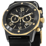 Bulova Marine Star Chronograph Black Dial Black Rubber Strap Watch for Men - 98B278