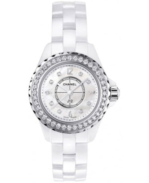 Buy Shop Chanel J12 Quartz Diamonds White Dial White Steel Strap Watch for Women - J12 H3110 USA Online
