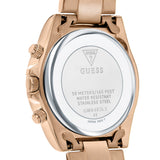 Guess Confetti Multifunction Multicolor Dial Rose Gold Steel Strap Watch For Women - GW0483L3