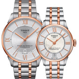 Buy Shop Tissot Chemin des Tourelles Powermatic 80 Silver Dial Two Tone Steel Strap Watch for Men - T099.407.22.038.02 USA Online