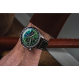 Buy Shop Breitling Navitimer B01 Chronograph 46 Green Dial Black Leather Strap Watch for Men - AB0137241L1P1 USA Online