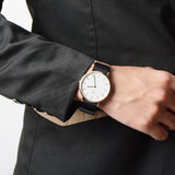 Buy Shop Daniel Wellington Classic Cornwall White Dial Black Nylon Strap Watch For Men - DW00100257 USA Online
