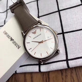 Buy Shop Emporio Armani Herren White Dial Brown Leather Strap Watch For Men - AR11103 USA Online