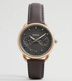 Buy Shop Fossil Tailor Grey Dial Grey Leather Strap Watch for Women - ES3913 USA Online