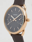 Buy Shop Fossil Tailor Grey Dial Grey Leather Strap Watch for Women - ES3913 USA Online