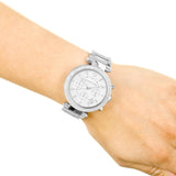 Buy Shop Michael Kors Parker Silver Dial Silver Steel Strap Watch for Women - MK5353 USA Online