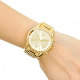 Buy Shop Michael Kors Bradshaw Gold Dial Gold Steel Strap Watch for Women - MK5605 USA Online