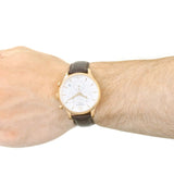 Tissot T Classic Tradition Chronograph White Dial Brown Leather Strap Watch For Men - T063.617.36.037.00