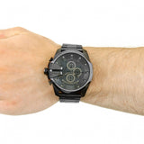 Buy Shop Diesel Mega Chief Chronograph Grey Dial Grey Steel Strap Watch for Men - DZ4282 USA Online