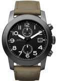 Buy Shop Marc Jacobs Larry Chronograph Black Dial Grey Leather Strap Watch for Men - MBM5034 USA Online