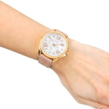 Buy Shop Fossil Cecile White Dial Beige Leather Strap Watch for Women - AM4532 USA Online