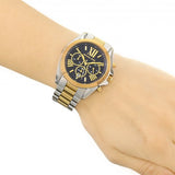 Buy Shop Michael Kors Bradshaw Blue Dial Two Tone Steel Strap Watch for Women - MK5976 USA Online