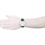 Buy Shop Fossil Buchanan Chronograph Silver Dial Black Leather Strap Watch for Men - FS5102 USA Online