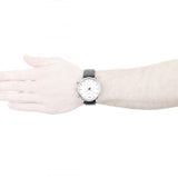 Buy Shop Emporio Armani Classic Quartz Chronograph White Dial Black Leather Strap Watch For Men - AR1807 USA Online