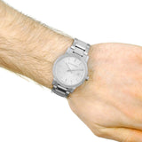Buy Shop Burberry The City White Dial Silver Steel Strap Watch for Women - BU9144 USA Online