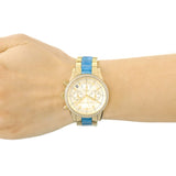 Buy Shop Michael Kors Ritz Gold Dial Two Tone Steel Strap Watch for Women - MK6328 USA Online