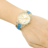 Buy Shop Michael Kors Ritz Gold Dial Two Tone Steel Strap Watch for Women - MK6328 USA Online