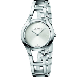 Buy Shop Calvin Klein Class White Dial Silver Steel Strap Watch for Women - K6R23126 USA Online
