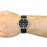 Buy Shop Hugo Boss Jackson Black Dial Black Leather Strap Watch for Men - 1513369 USA Online