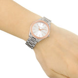 Buy Shop Michael Kors Mini Slim Runway Silver Dial Silver Steel Strap Watch for Women - MK3514 USA Online