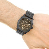Buy Shop Fossil Machine Chronograph Black Dial Black Steel Strap Watch for Men - FS4682 USA Online