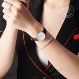 Buy Shop Daniel Wellington Classic Petite York White Dial Brown Leather Strap Watch For Women - DW00100244 USA Online