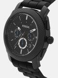 Buy Shop Fossil Machine Chronograph Black Dial Black Silicone Strap Watch for Men - FS4487 USA Online
