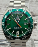 Buy Shop Tag Heuer Formula 1 Quartz Green Dial Silver Steel Strap Watch for Men - WAZ1017.BA0842 USA Online