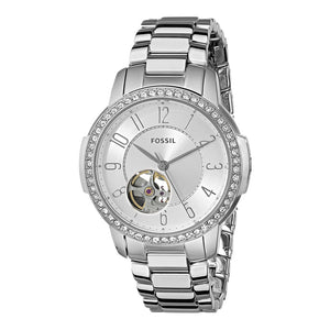 Buy Shop Fossil Architect Automatic Silver Dial Silver Steel Strap Watch for Women - ME3057 USA Online
