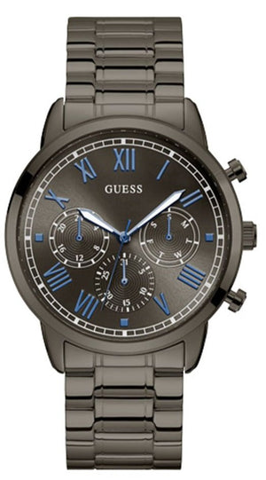 Buy Shop Guess Hendrix Chronograph Gunmetal Dial Gunmetal Steel Strap Watch for Men - W1309G3 USA Online