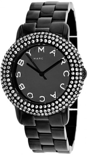 Buy Shop Marc Jacobs Marci Black Dial Black Steel Dial Strap Watch for Women - MBM3193 USA Online