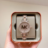 Buy Shop Michael Kors Sofie Crystals Glitz Rose Gold Dial Two Tone Steel Strap Watch For Women - MK4446 USA Online