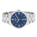 Buy Shop Hugo Boss Governer Blue Dial Silver Steel Strap Watch for Men - 1513487 USA Online