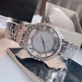 Buy Shop Guess Ethereal Diamonds Silver Dial Silver Steel Strap Watch for Women - W1013L1 USA Online
