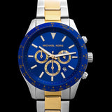 Buy Shop Michael Kors Layton Chronograph Blue Dial Two Tone Steel Strap Watch For Men - MK8825 USA Online